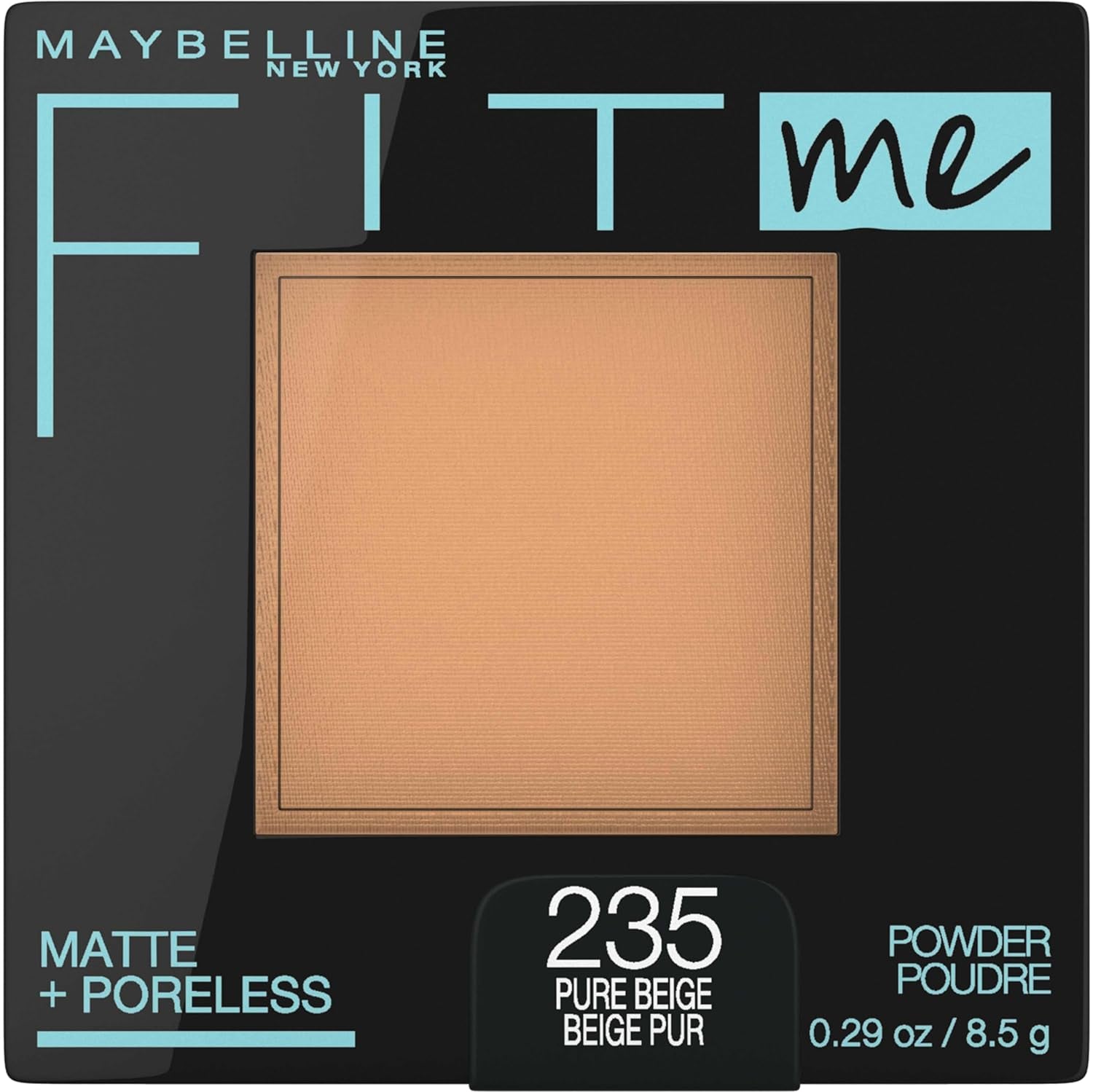 Fit Me Matte + Poreless Pressed Face Powder Makeup & Setting Powder, Pure Beige, 1 Count