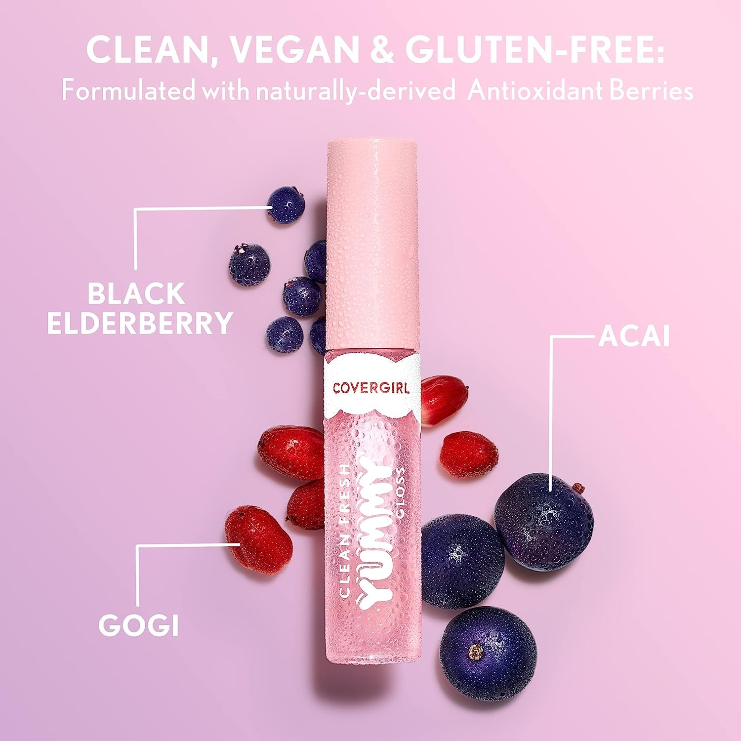 Clean Fresh Yummy Gloss – Lip Gloss, Sheer, Natural Scents, Vegan Formula - Laugh-Vender