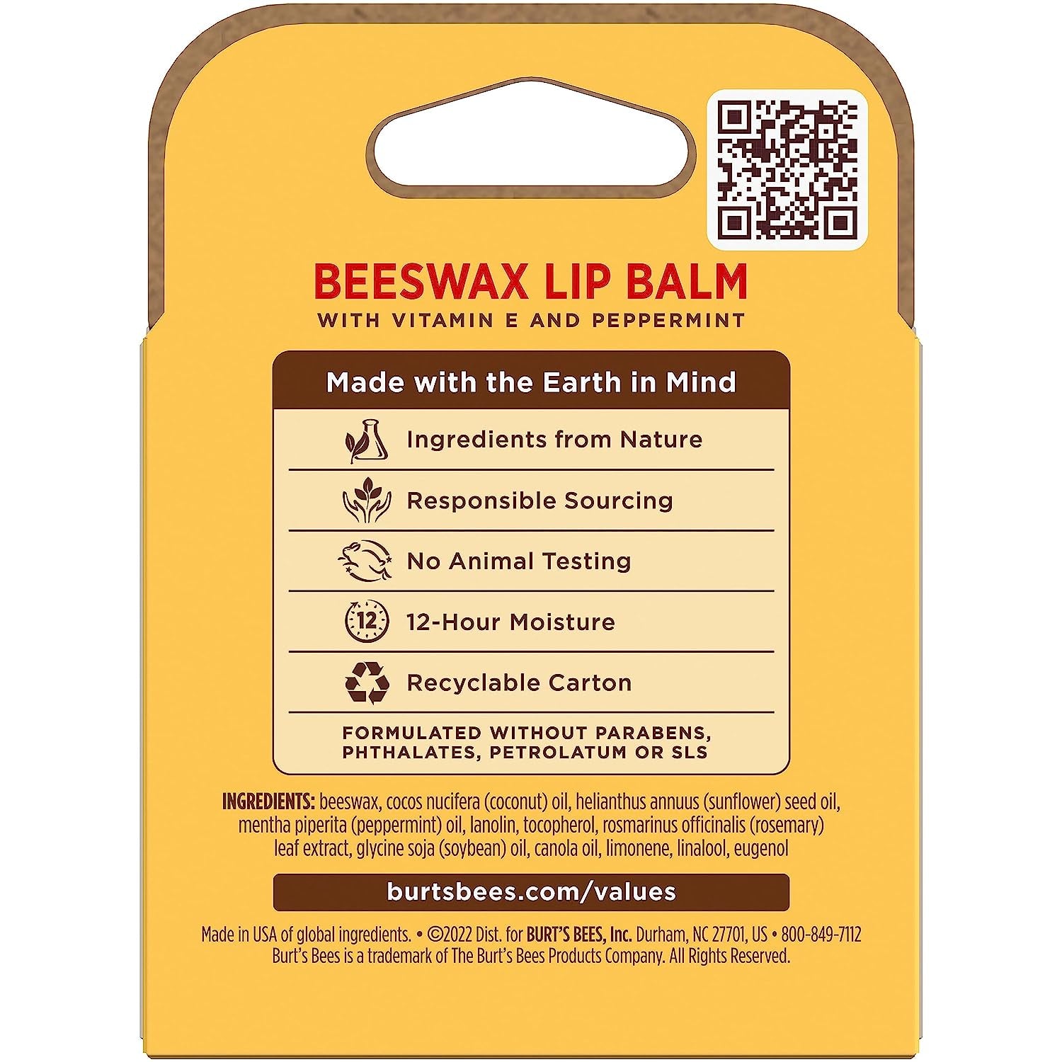 Lip Balm - Original Beeswax 12 Count Pack in Bulk, Lip Moisturizer with Responsibly Sourced Beeswax, Tint-Free, Natural Origin Conditioning Lip Treatment, 12 Tubes, 0.15 Oz