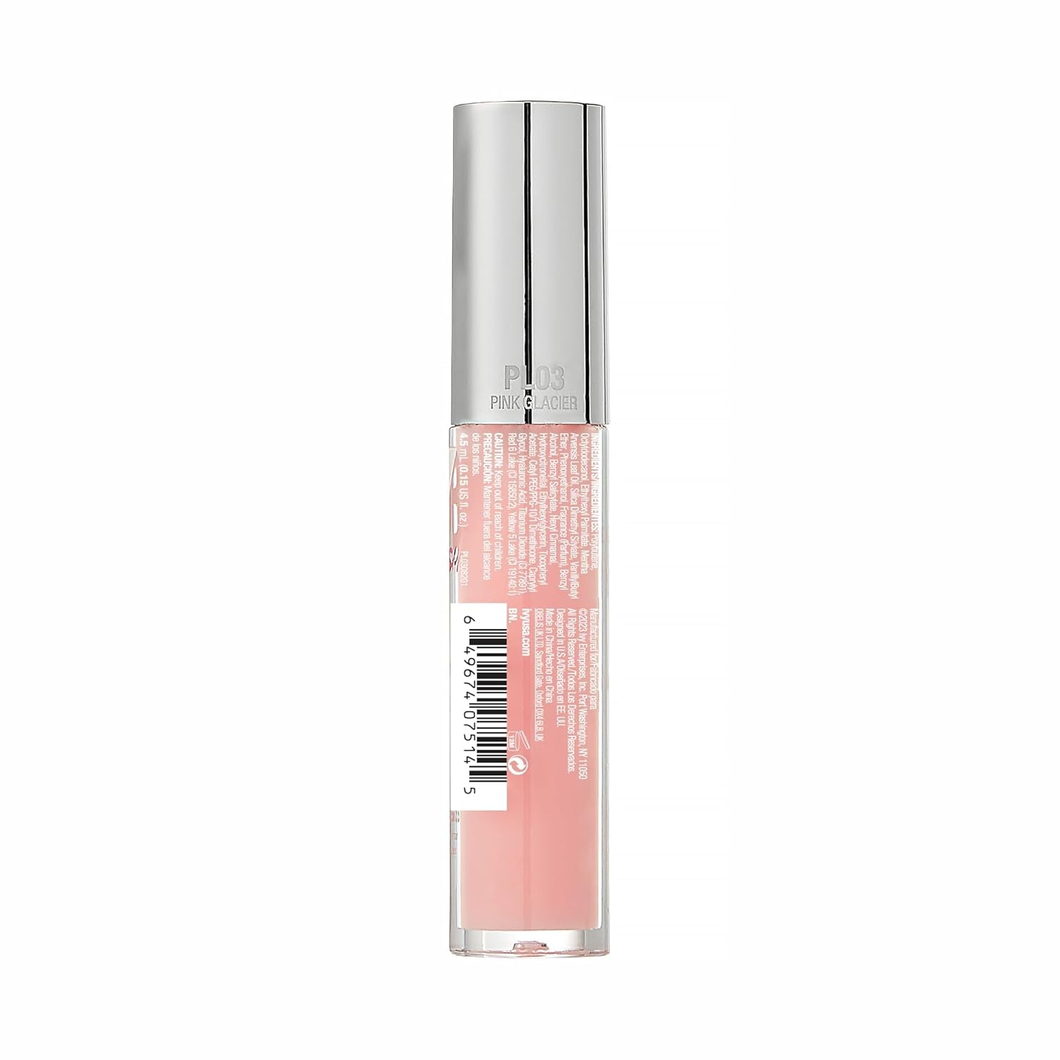 Plumping Lip Gloss – Hydrating, Voluminous, High-Shine, Cruelty-Free Lip Plumper, Smoothing, Instinct Lip Maximizer, 4 Colors, 0.15 FL Oz. (Pink Glacier)