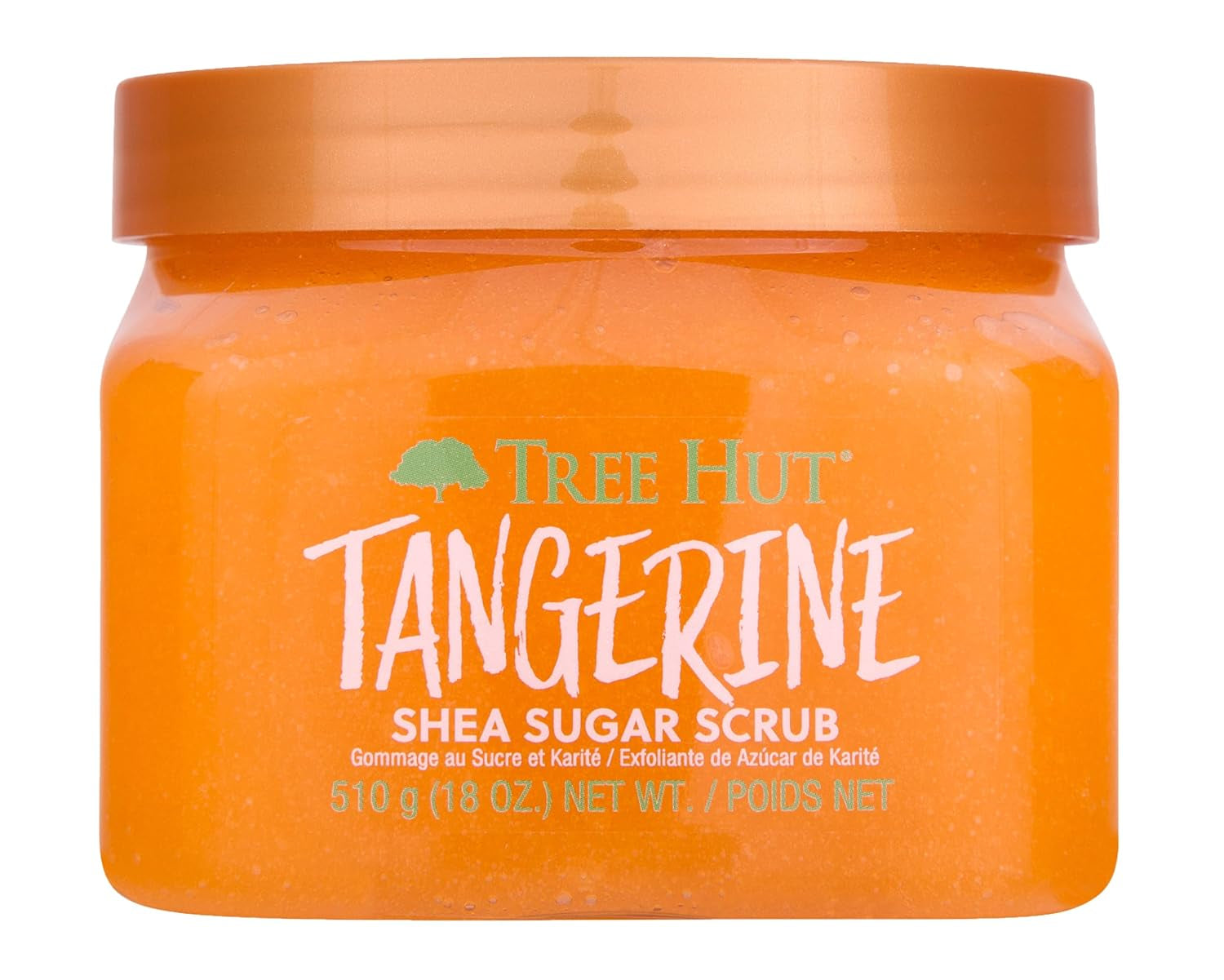 Tangerine Shea Sugar Scrub | Exfoliating Body Scrub Removes Dead, Dry Skin for a Soft & Hydrated Feel | Nourishing Essential Body Care | 18 Fl Oz.