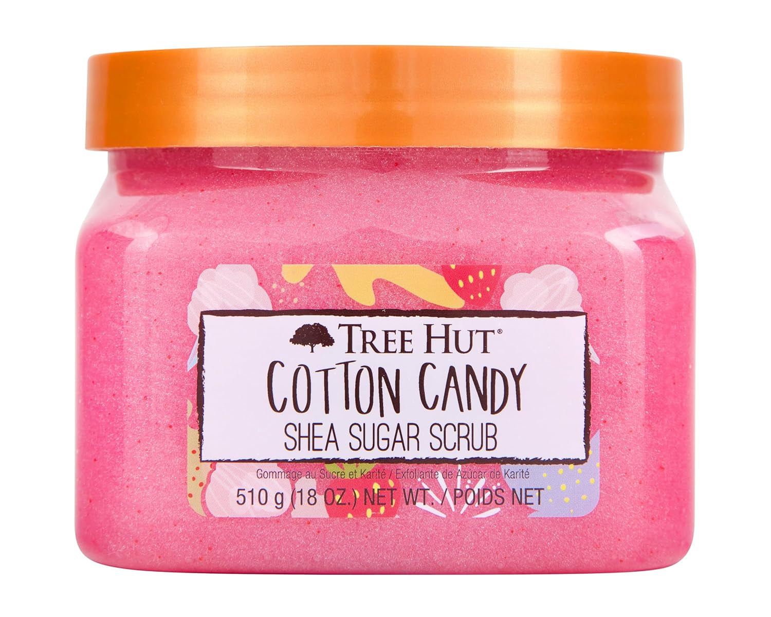 Cotton Candy Shea Sugar Scrub, 510 Grams