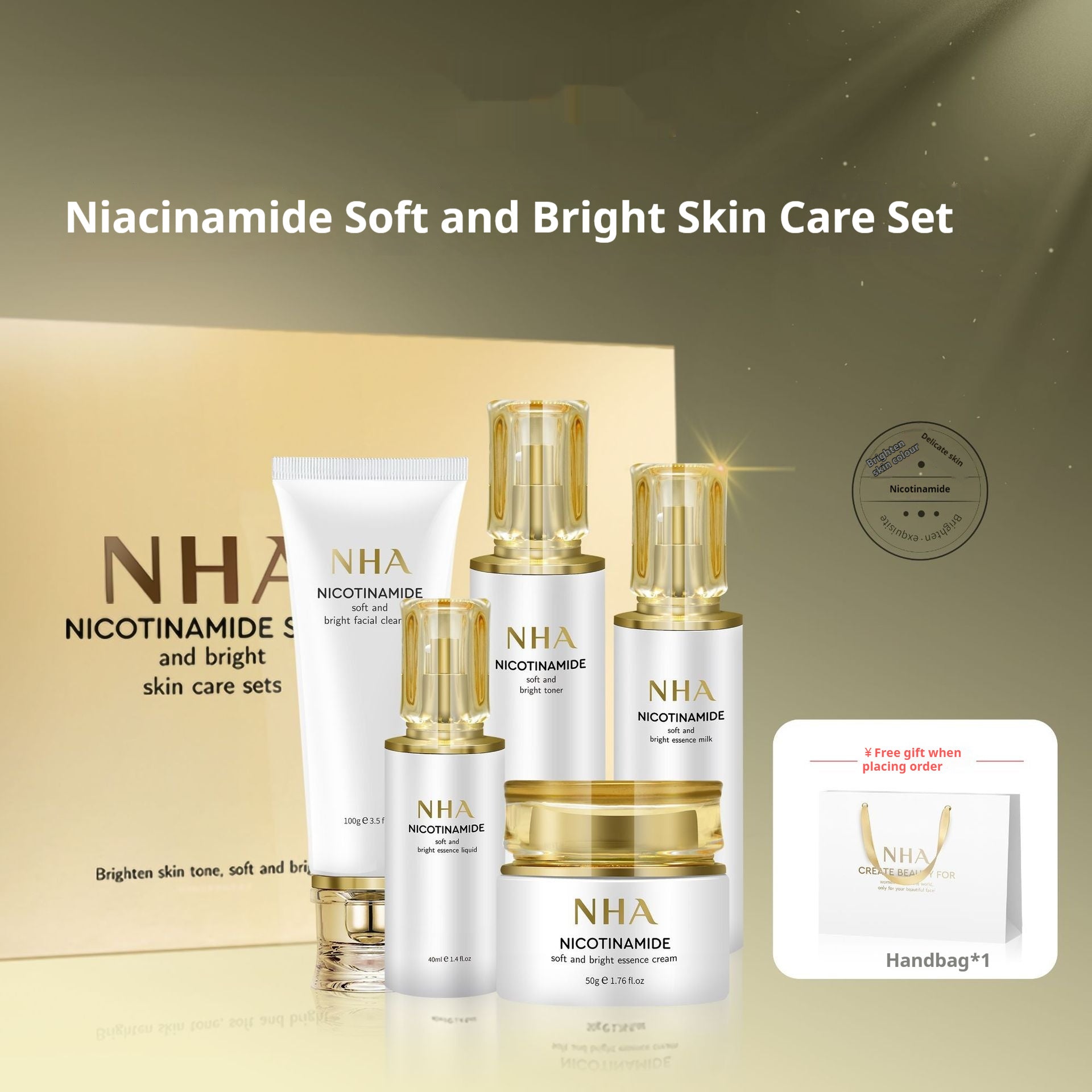 Nicotinamide Glow care set