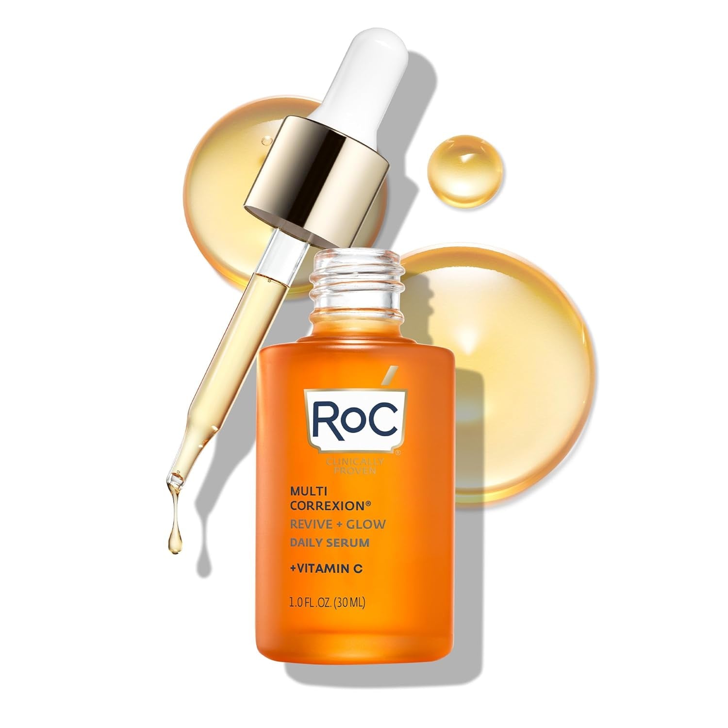 Multi Correxion Revive + Glow 10% Active Vitamin C Serum for Face, Daily Anti-Aging Wrinkle and Skin Tone Skin Care Treatment, Brightening Serum, Stocking Stuffers for Men & Women, 1 Oz