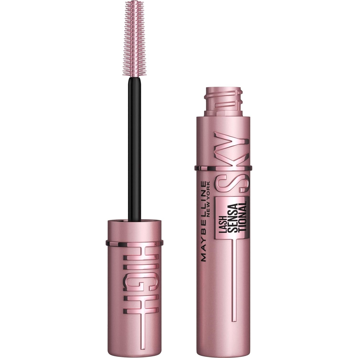 Lash Sensational Sky High Washable Mascara Makeup, Volumizing, Lengthening, Defining, Curling, Multiplying, Buildable Formula, True Brown, 1 Count