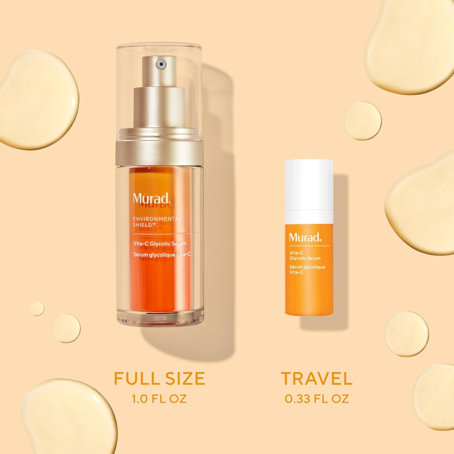 Vita-C Glycolic Serum - Environmental Shield Skin Brightening Vitamin C Face Serum - Treatment Backed by Science