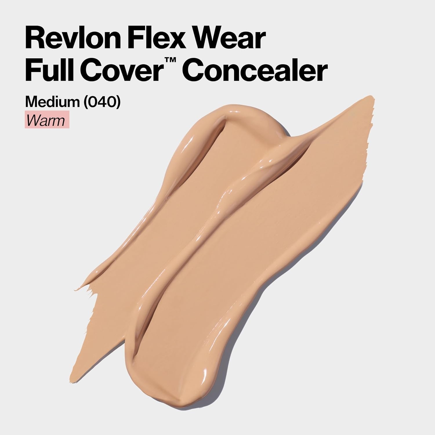 Colorstay Flex Wear, Full Cover Non-Creasing Concealer, Infused with Hyaluronic Acid & Vitamin E, Flexible Longwear, 040 Medium, 0.34 Fl Oz.