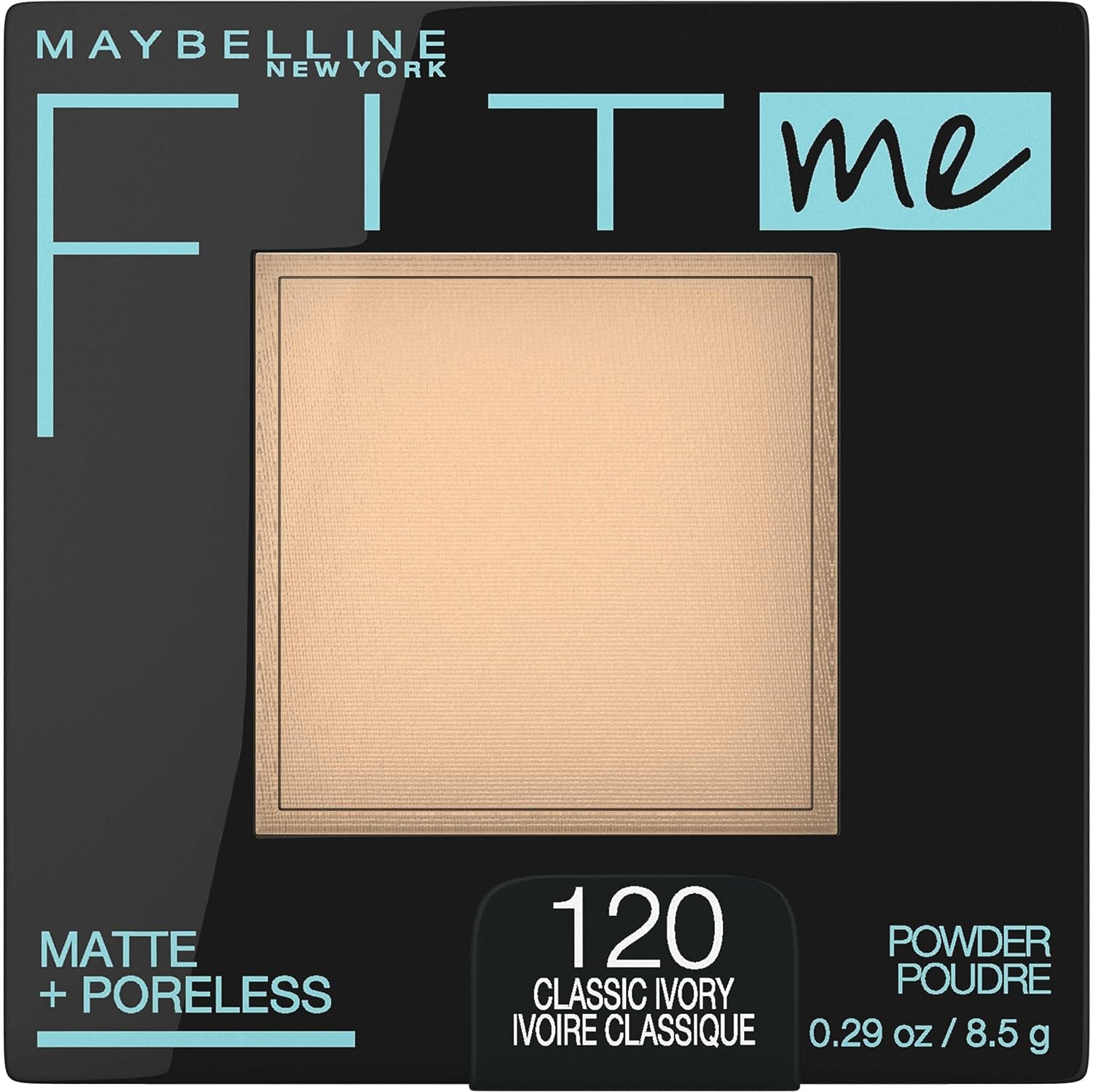 Fit Me Matte + Poreless Pressed Face Powder Makeup & Setting Powder, Creamy Beige, 1 Count (Pack of 2)