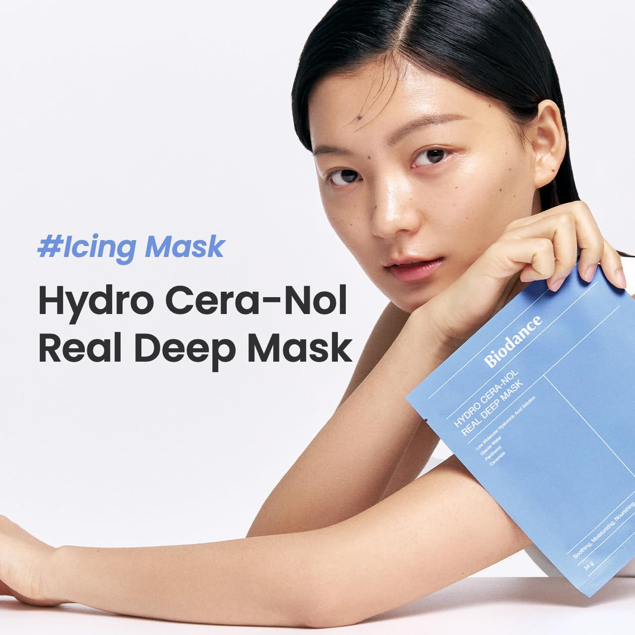 Bio-Collagen Real Deep Mask, Hydrating Overnight Hydrogel Mask, Pore Minimizing, Elasticity Improvement, 34G X16Ea