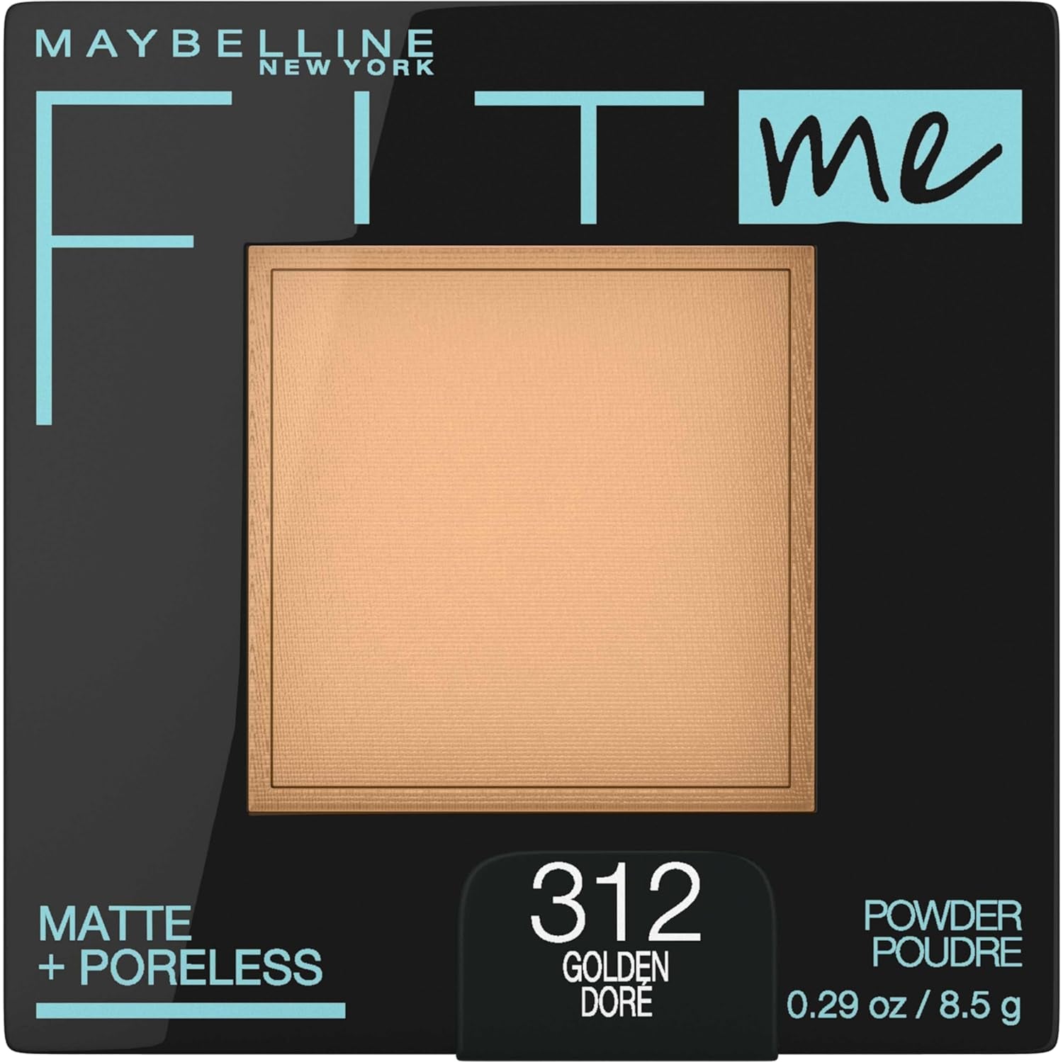 Fit Me Matte + Poreless Pressed Face Powder Makeup & Setting Powder, Golden, 1 Count