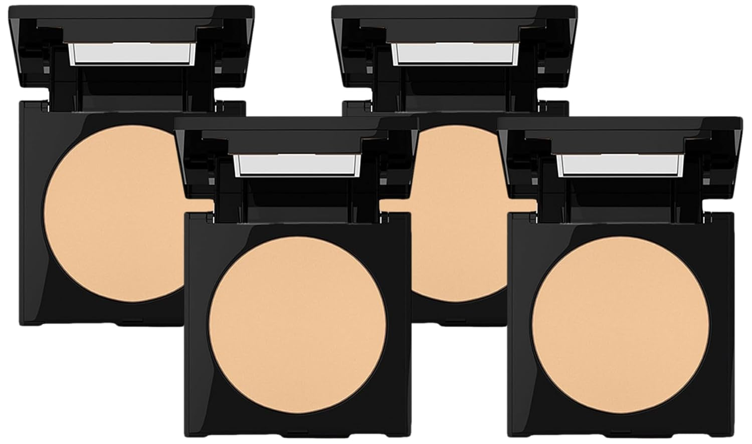 Fit Me Matte + Poreless Pressed Face Powder Makeup, Pure Beige, 1 Count (Pack of 4)