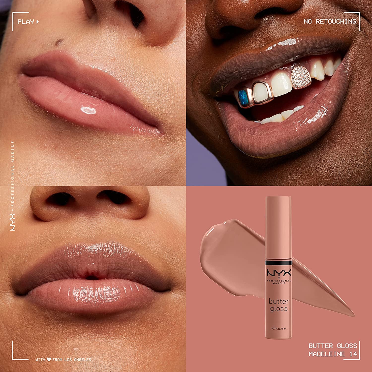 Butter Gloss, Non-Sticky Lip Gloss - Sugar Glass (Clear)