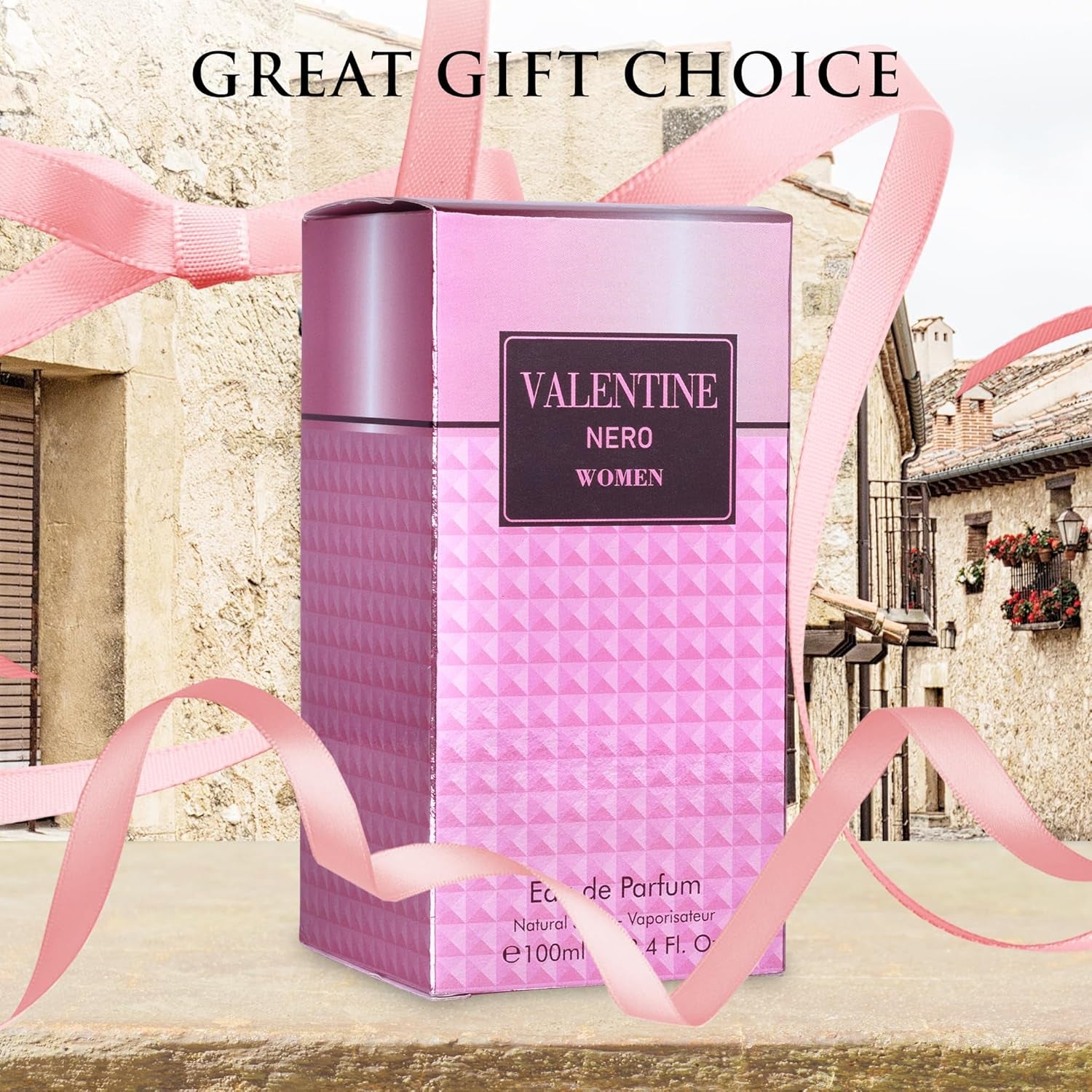 Valentine for Women Eau De Parfum - Amber Floral Jasmine, Bourbon Vanilla & Woods Oriental-Floral Fragrance with a Modern Twist Elegant 100Ml Bottle Packed in Paper Box