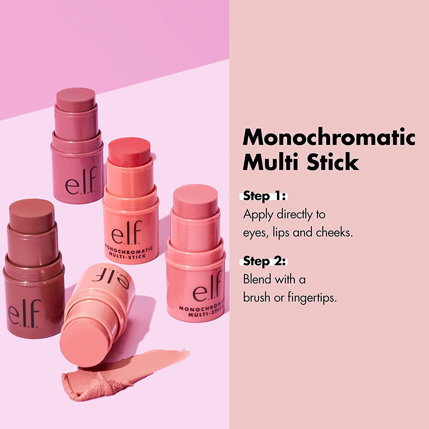 Monochromatic Multi Stick, Luxuriously Creamy & Blendable Color, for Eyes, Lips & Cheeks, Luminous Berry, 0.17 Oz (5G)