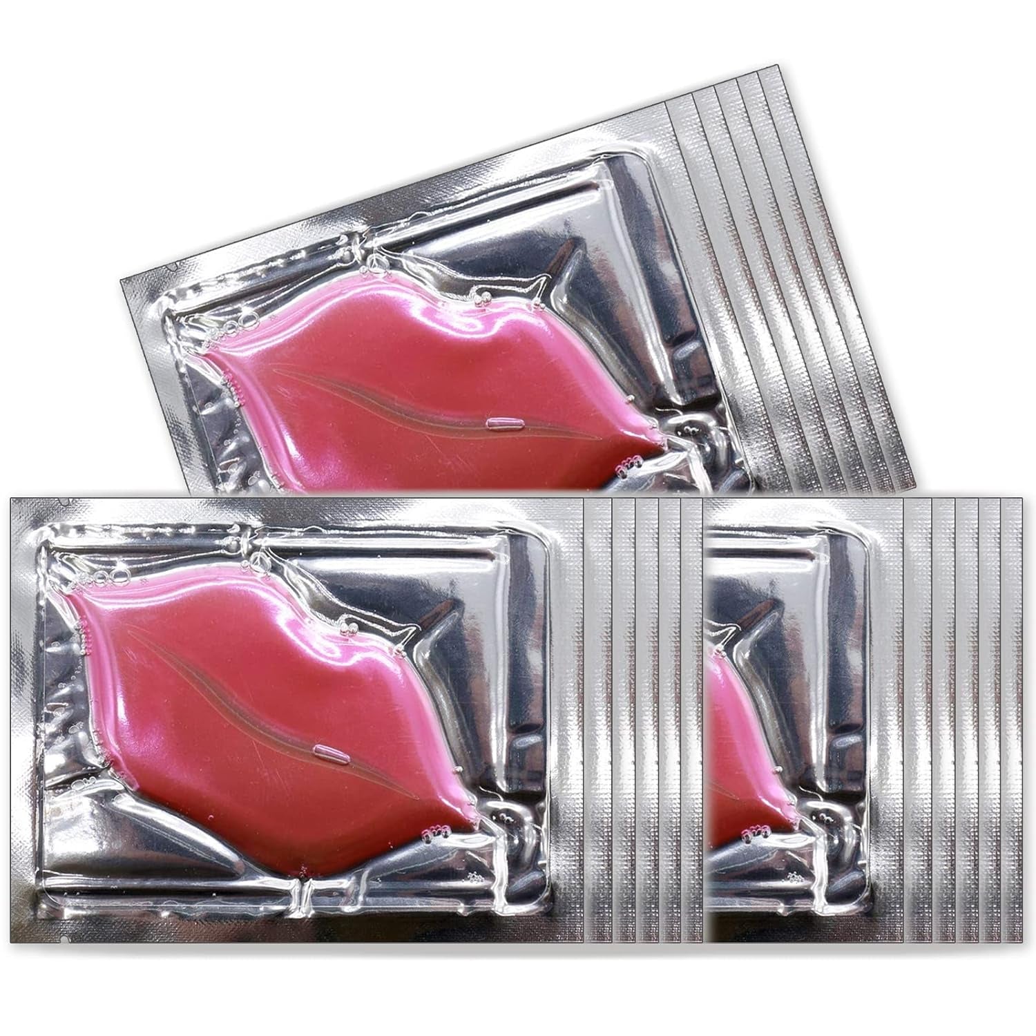 30 PCS Collagen Lip Mask Crystal Lip Care Gel Pads for Moisturizing & Reducing Chapped, Smoothing Lip Fine Lines-Lip Patches for Firms & Hydrate and Plump Your Lips