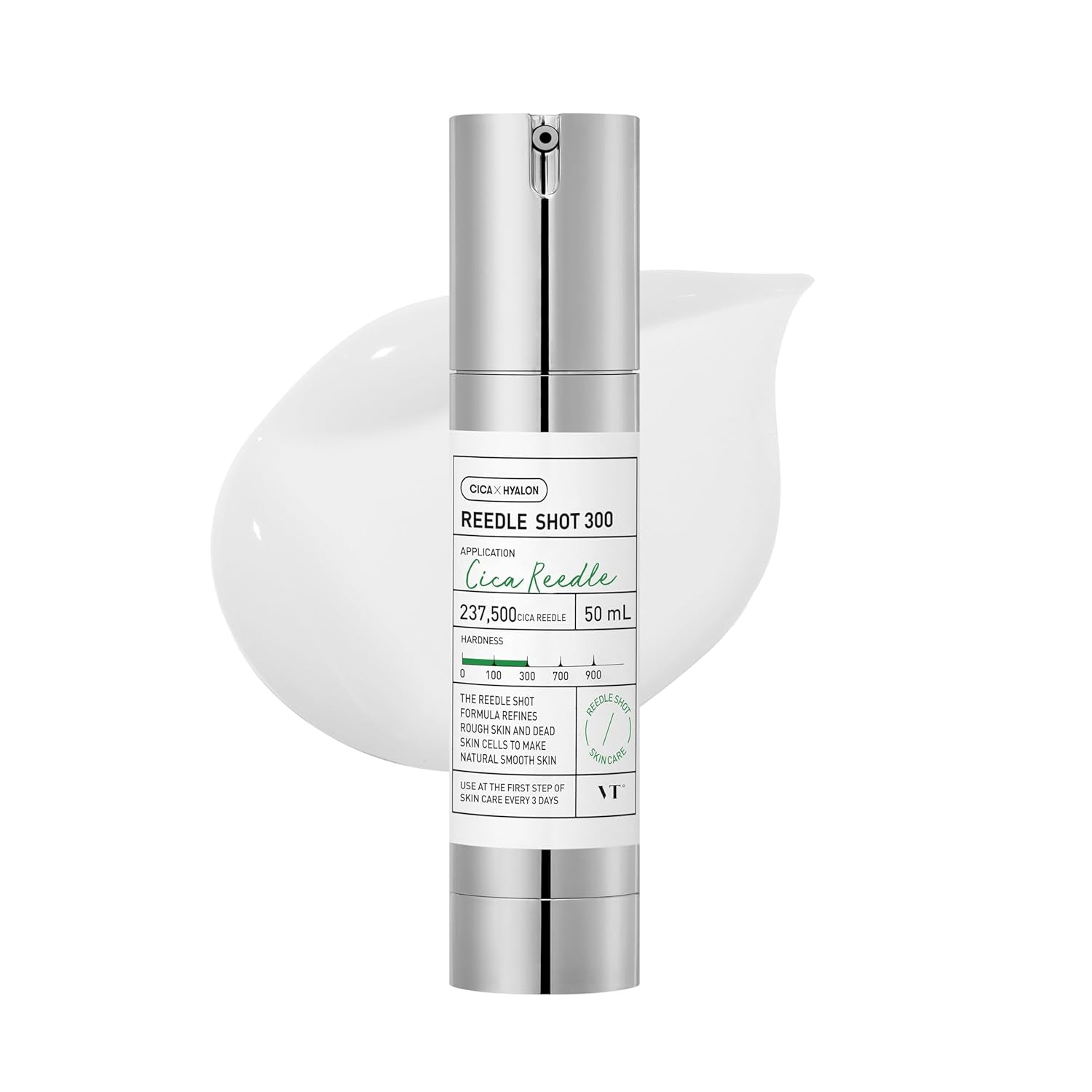 CICA Reedle Shot 300, Advanced Night Exosome, Microneedling Serum, Centella Asiatica, Hyaluronic Acid, Propolis, Soft Skin, Regeneration, Glass Skin, Korean Skin Booster 1.69Fl Oz (50Ml)