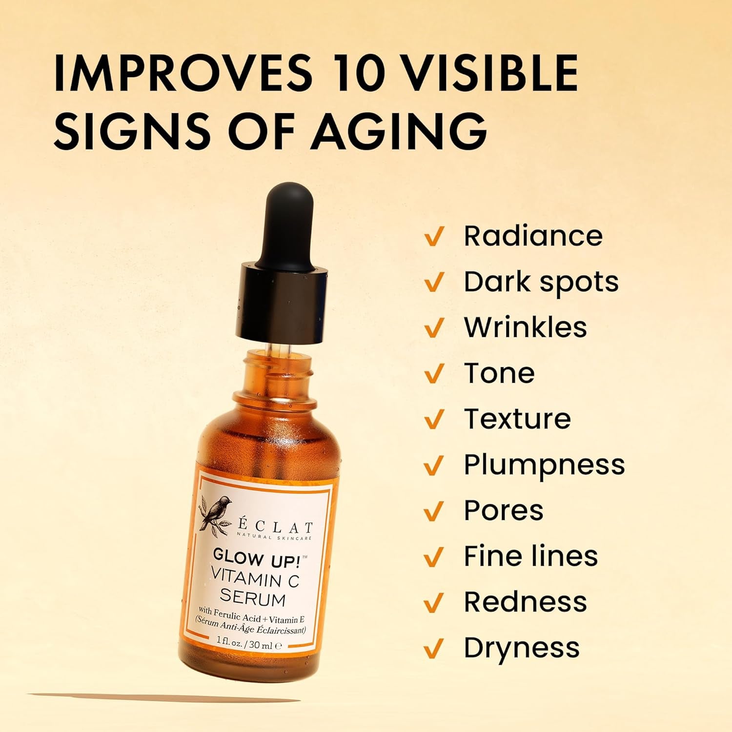 Vitamin C Face Serum - Dark Spot Remover Facial Serum, Vit C Serum with Hyaluronic Acid, Ferulic Acid, & Vit E - anti Aging and Skin Brightening Serum, Pure Vitamin C Serum Skin Care