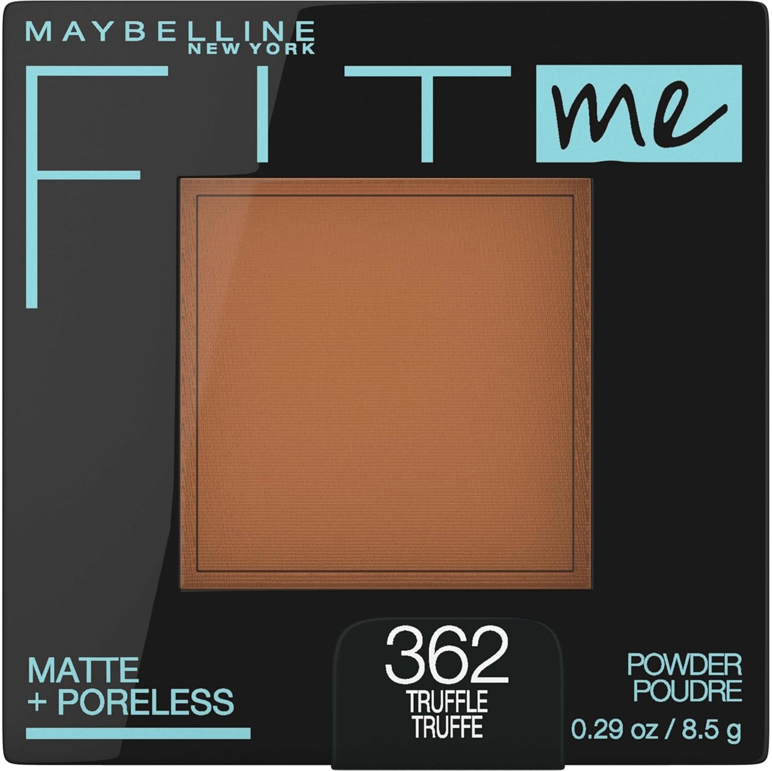 Fit Me Matte + Poreless Pressed Face Powder Makeup & Setting Powder, Truffle, 1 Count