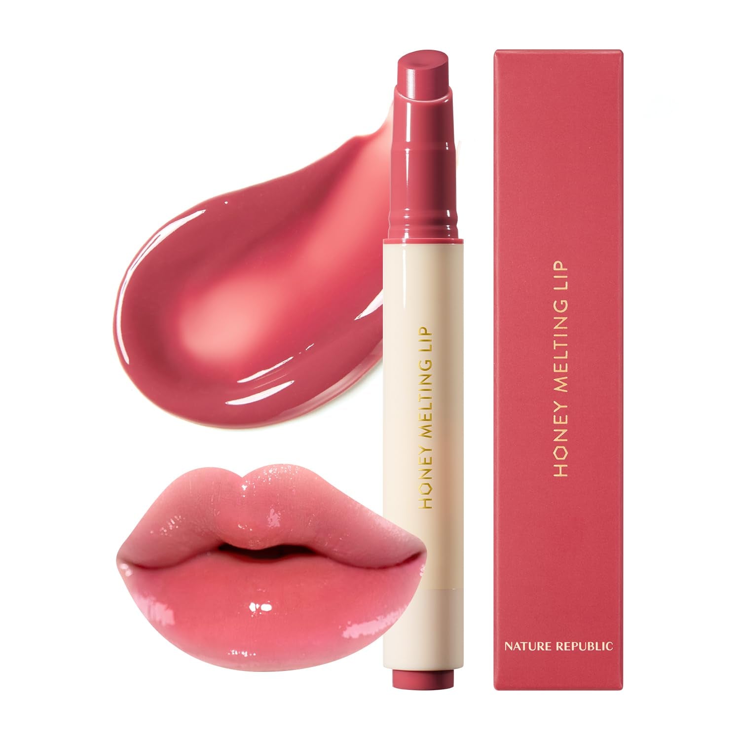 HONEY MELTING LIP (03 BERRY) K-BEAUTY, Lip Plumper, Tint, Balm, Korean, Lip Gloss, Cute, Glow