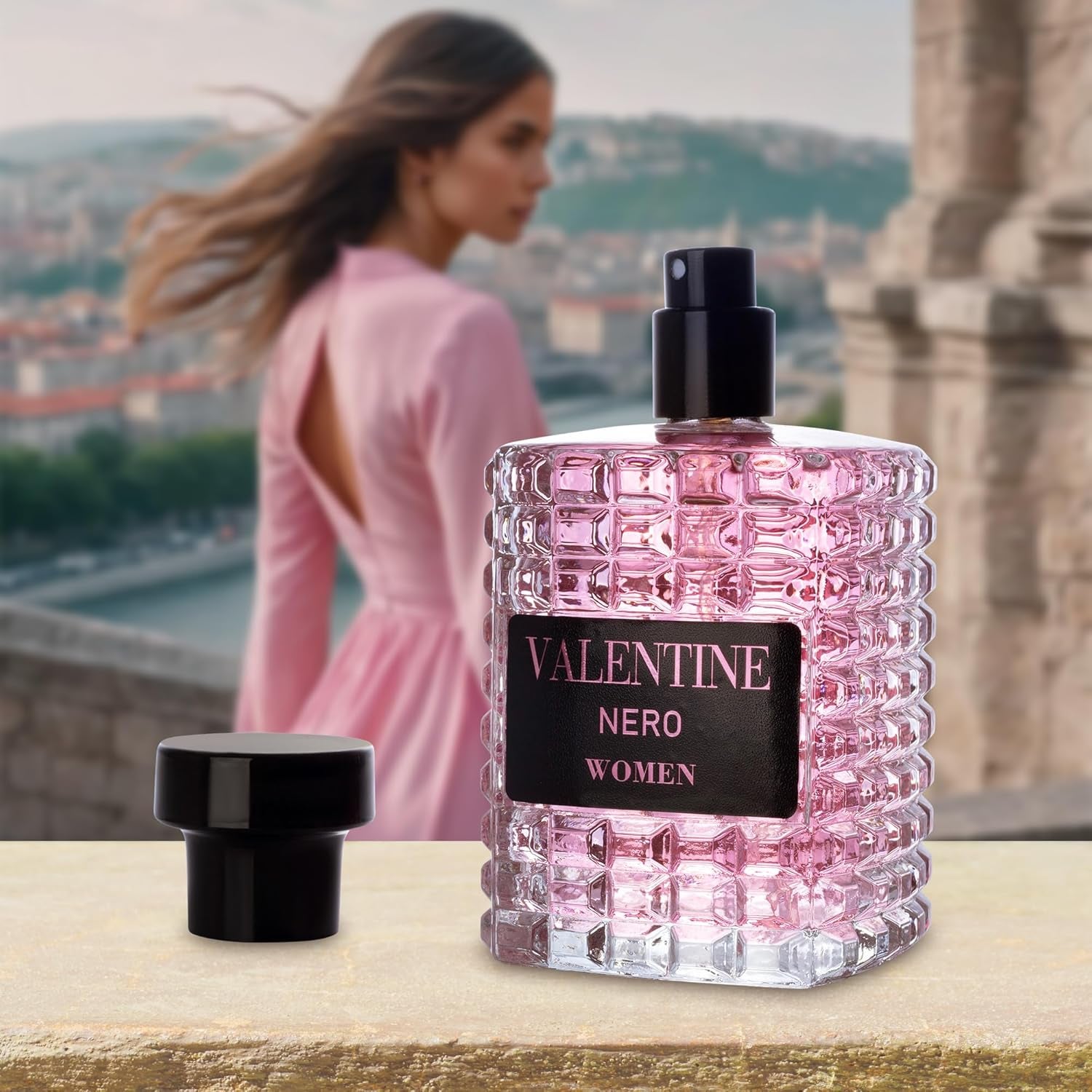 Valentine for Women Eau De Parfum - Amber Floral Jasmine, Bourbon Vanilla & Woods Oriental-Floral Fragrance with a Modern Twist Elegant 100Ml Bottle Packed in Paper Box