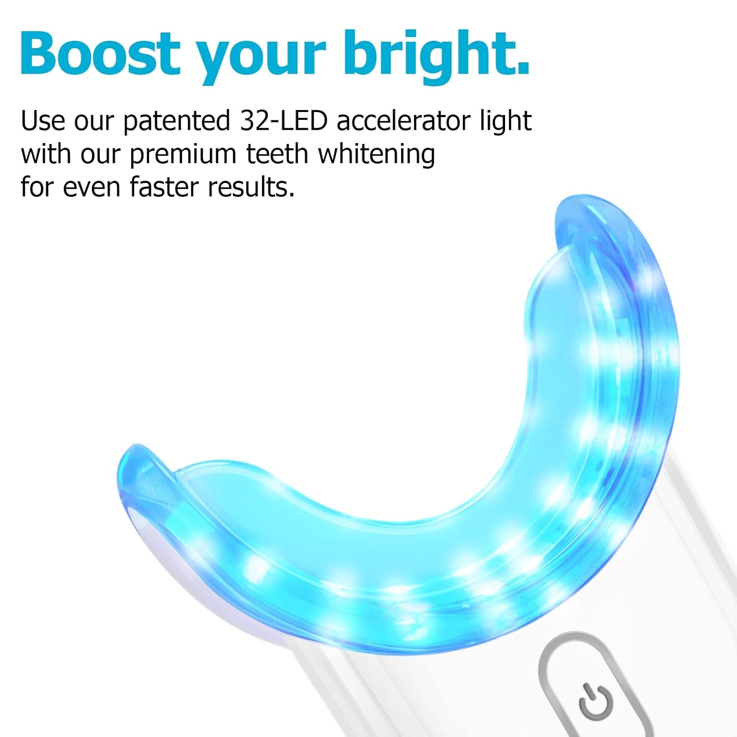 Teeth Whitening Kit Gel Pen Strips -  Specially Formulated for Sensitive Teeth, Gum, Braces Care 32X LED Light Tooth Whitener, Professional Oral Beauty Products Dental Tools 2 Mouth Trays