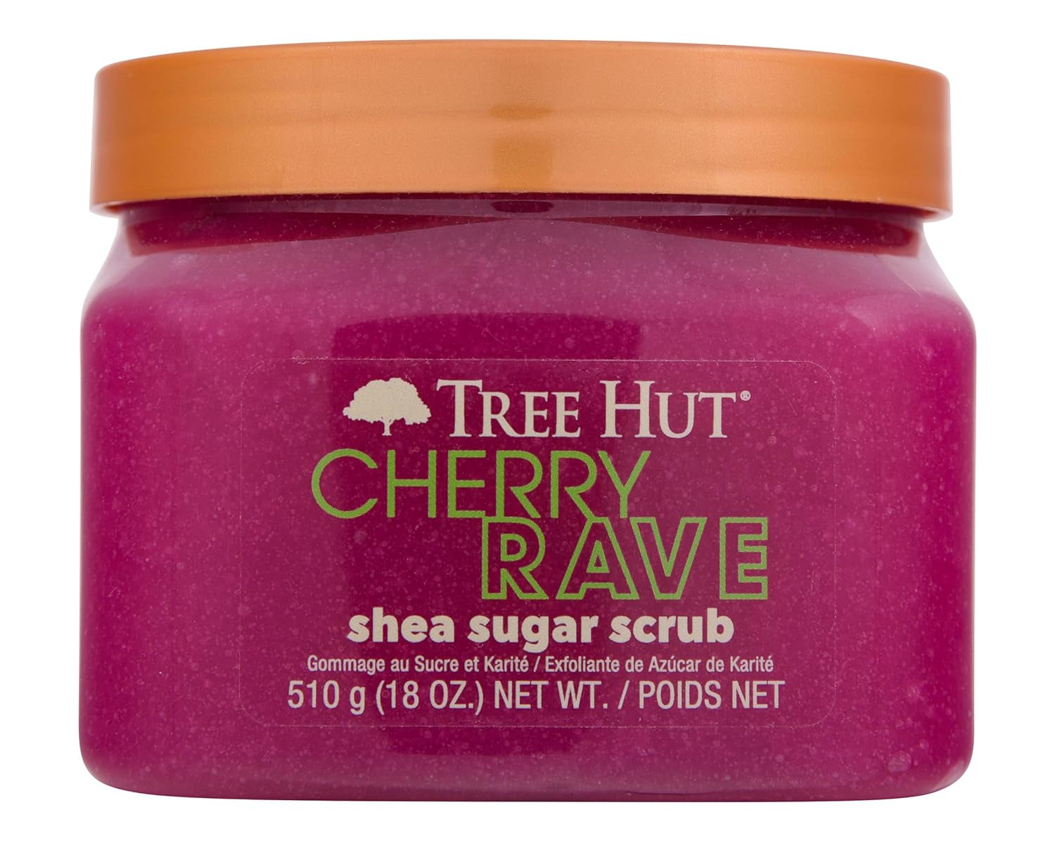 Cherry Rave Shea Sugar Scrub | Exfoliating Body Scrub Removes Dead, Dry Skin for a Soft & Hydrated Feel | Limited Edition Fall | Nourishing Essential Body Care | 18 Fl Oz.