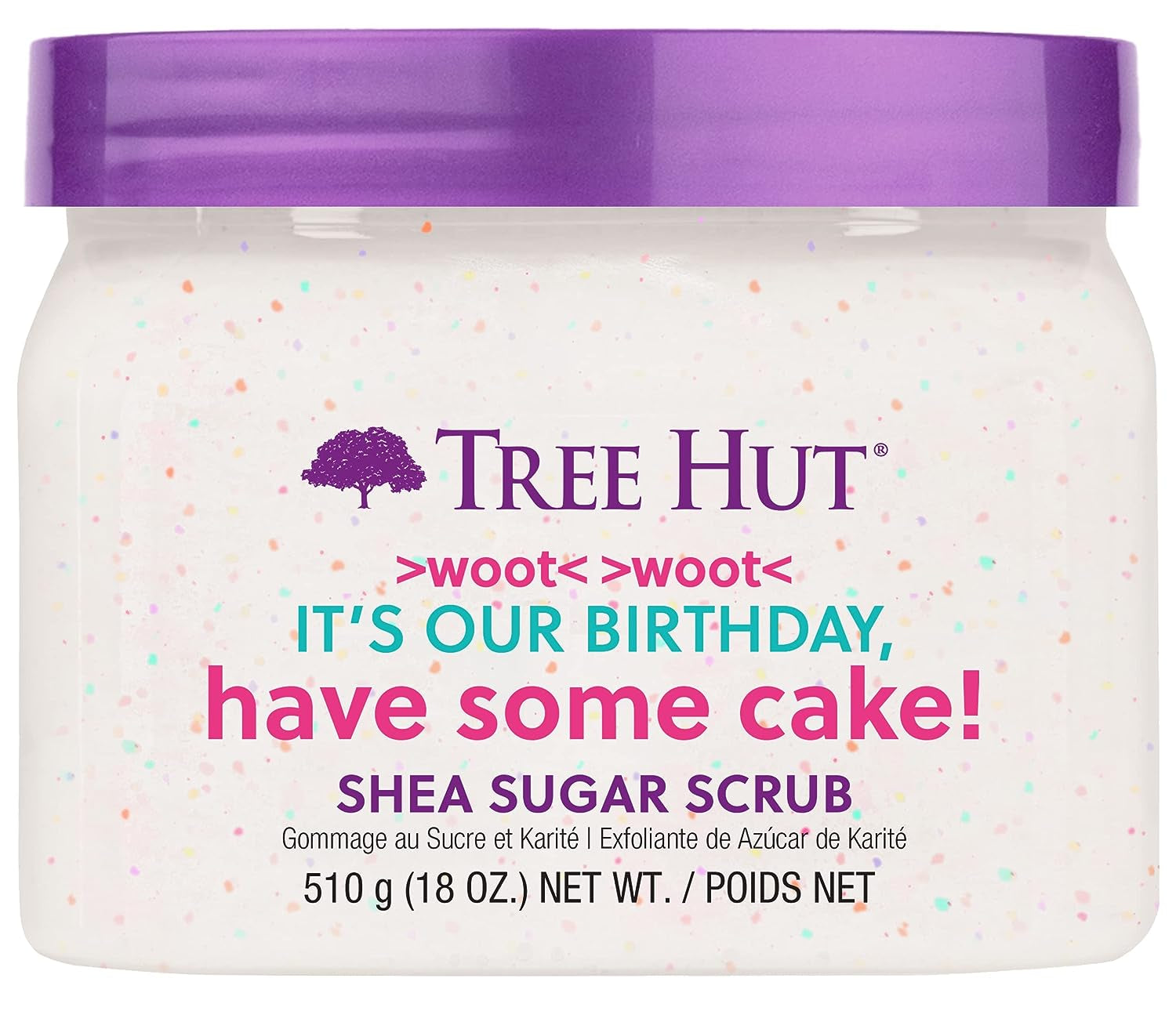 Exfoliating Shea Sugar Scrub Birthday Cake, 18 Oz