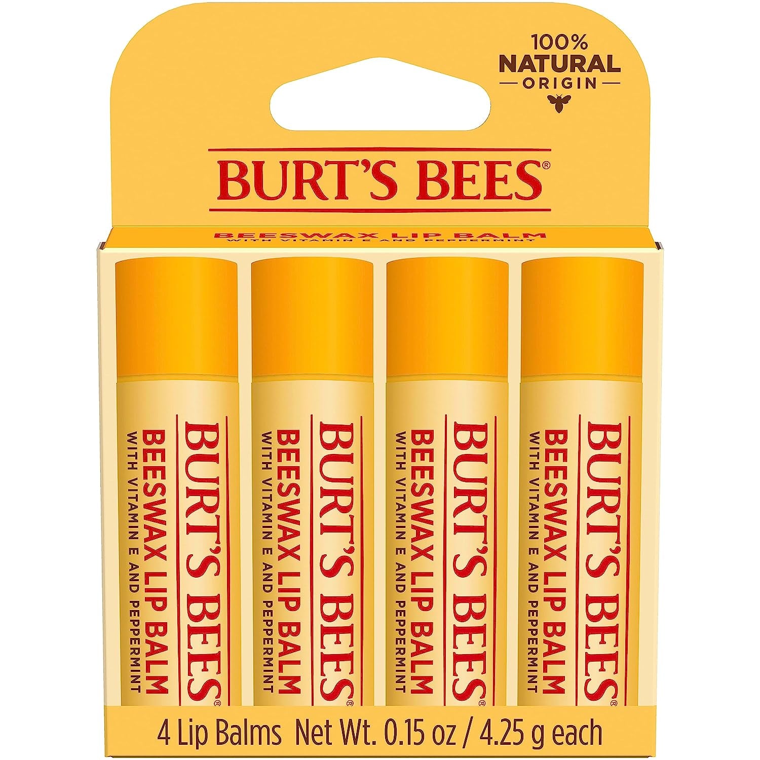 Lip Balm - Original Beeswax 12 Count Pack in Bulk, Lip Moisturizer with Responsibly Sourced Beeswax, Tint-Free, Natural Origin Conditioning Lip Treatment, 12 Tubes, 0.15 Oz