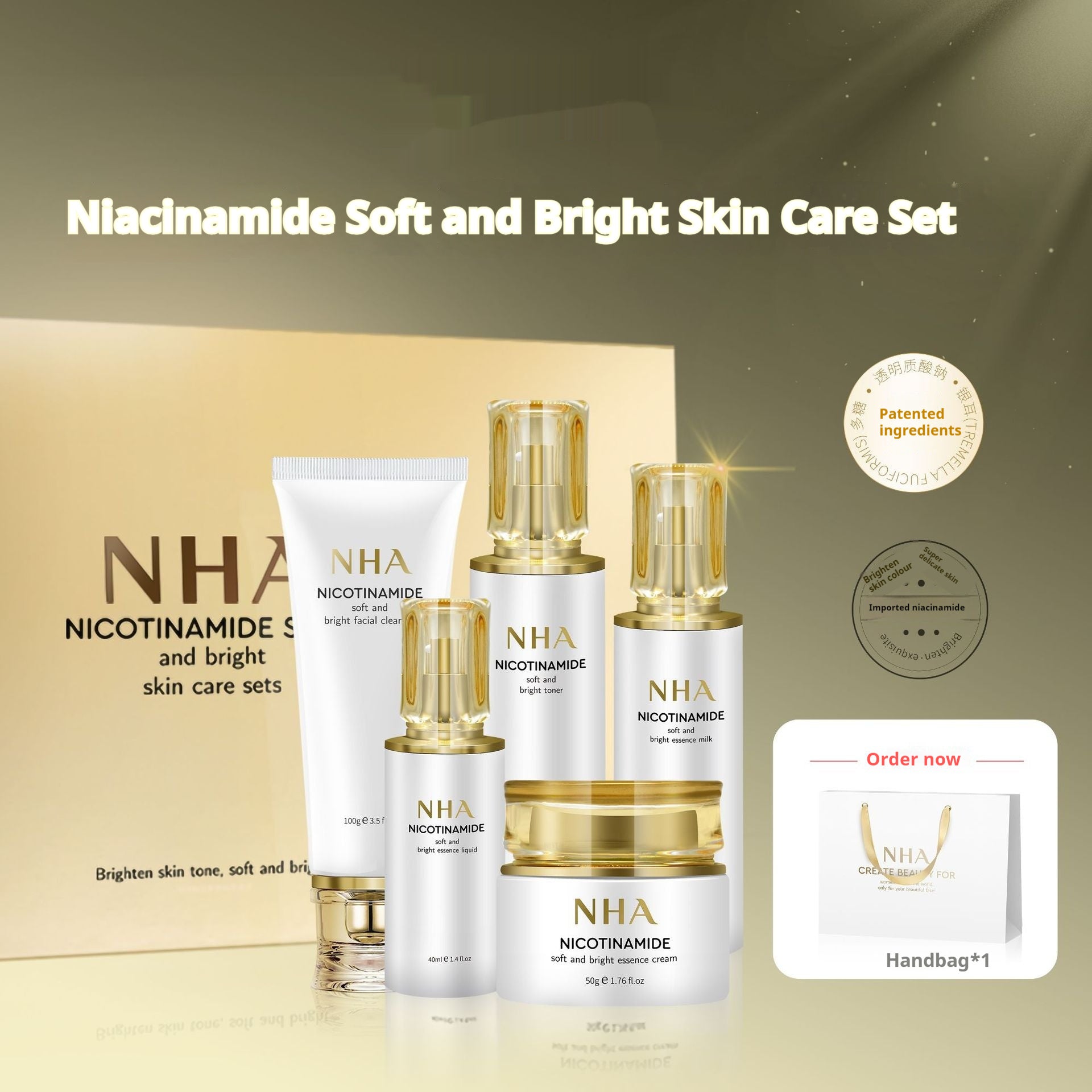 Nicotinamide Glow care set