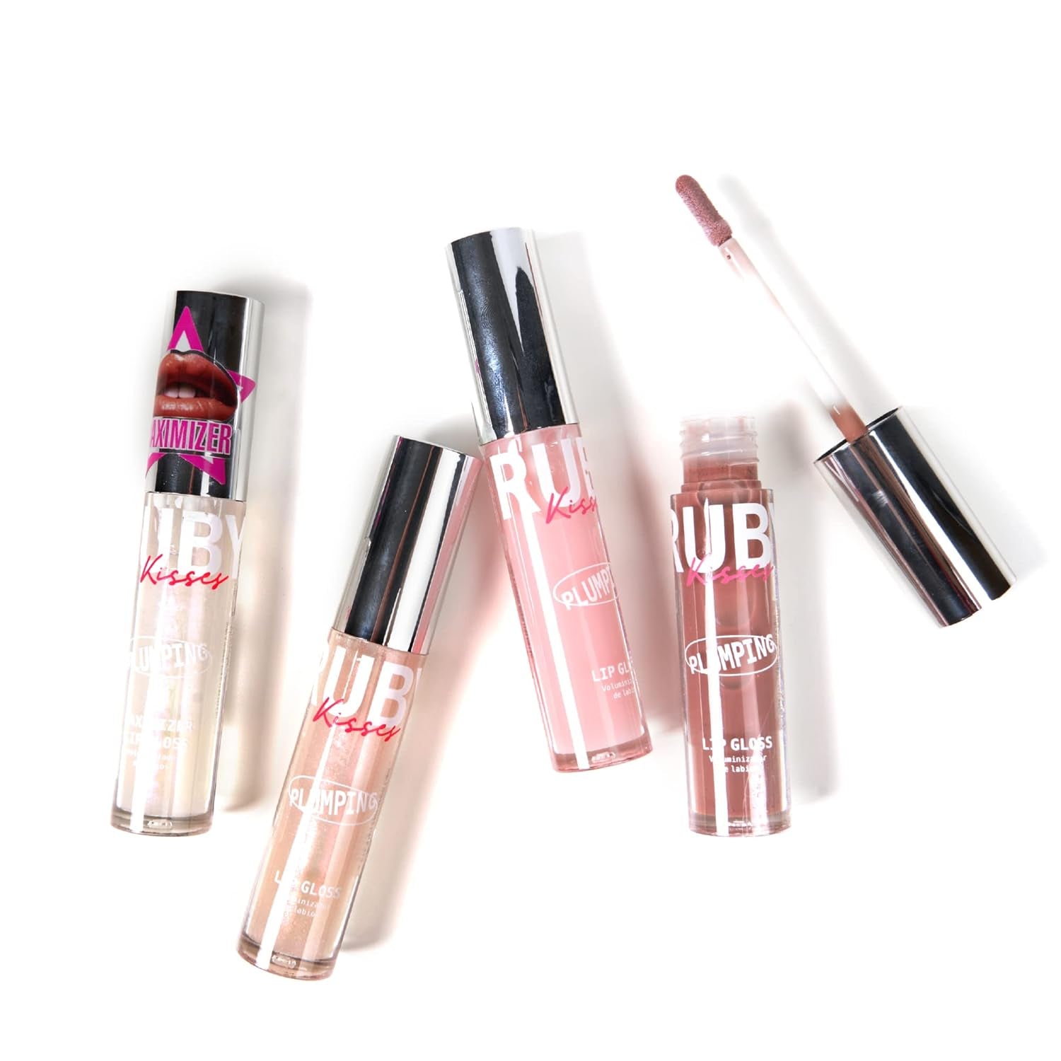 Plumping Lip Gloss – Hydrating, Voluminous, High-Shine, Cruelty-Free Lip Plumper, Smoothing, Instinct Lip Maximizer, 4 Colors, 0.15 FL Oz. (Pink Glacier)