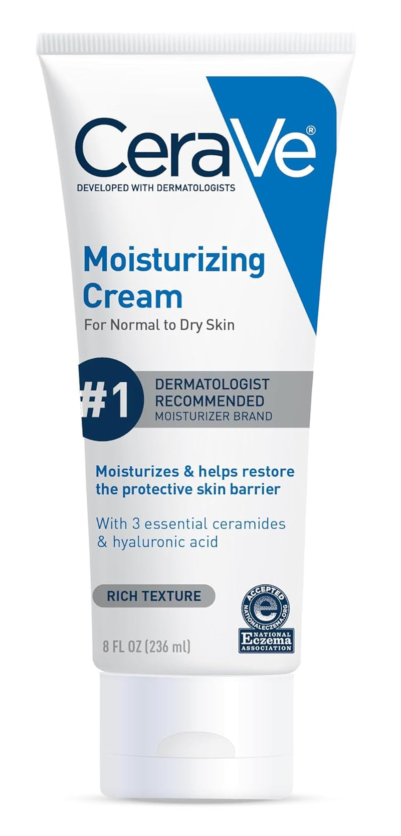 Moisturizing Cream, Face Body Moisturizer, Normal to Dry Skin, 8 Fl Oz