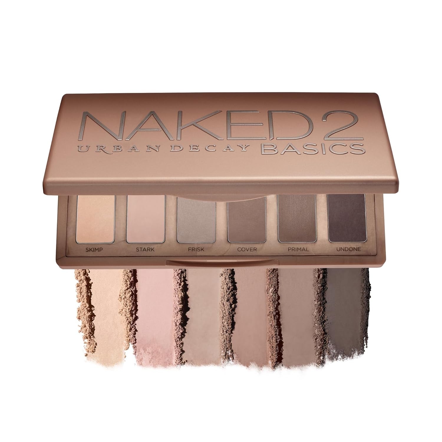 Naked 2 Basics Eyeshadow Palette, Velvety Matte Finish, 6 Nude Taupe & Brown Neutral Eye Shadows, Natural Everyday to Smokey Eye Makeup Looks, Travel Friendly Size, Vegan, Cruelty-Free